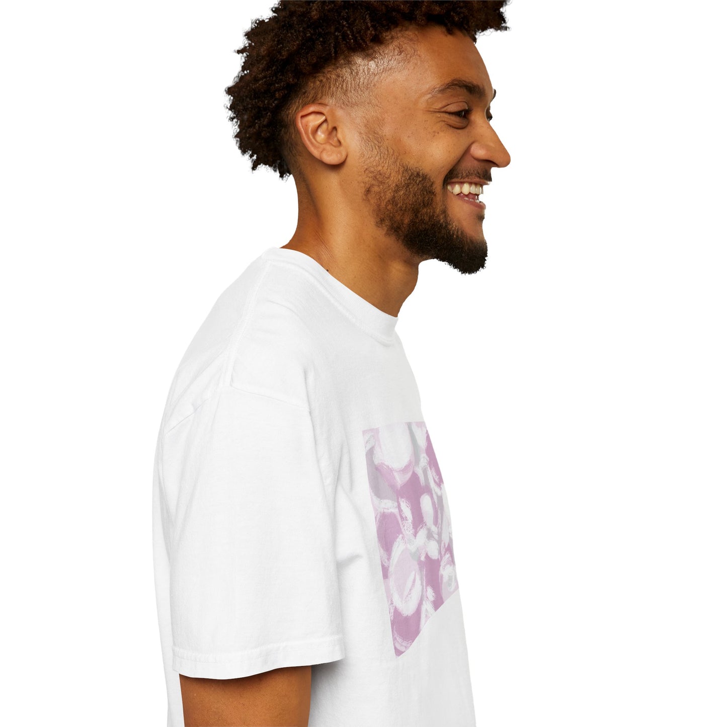 Unisex T-Shirt with Abstract Pink Design