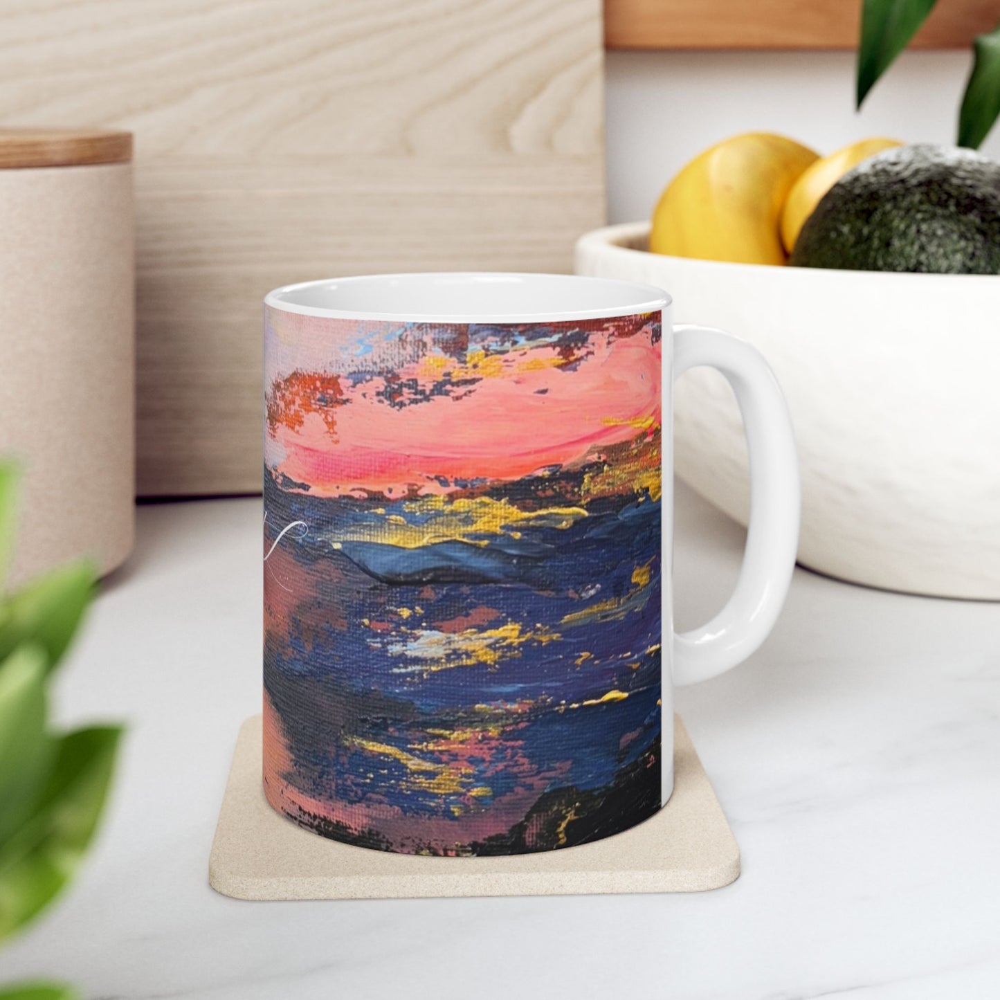 “Setting Star” Ceramic Mug, (11oz)