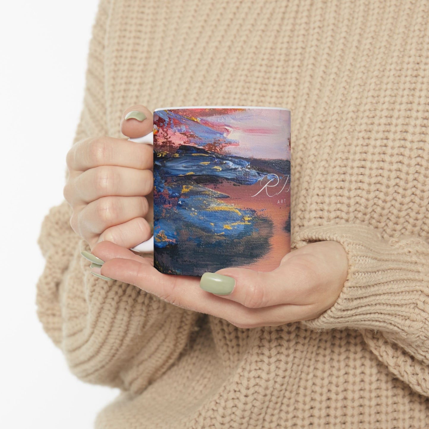 “Setting Star” Ceramic Mug, (11oz)